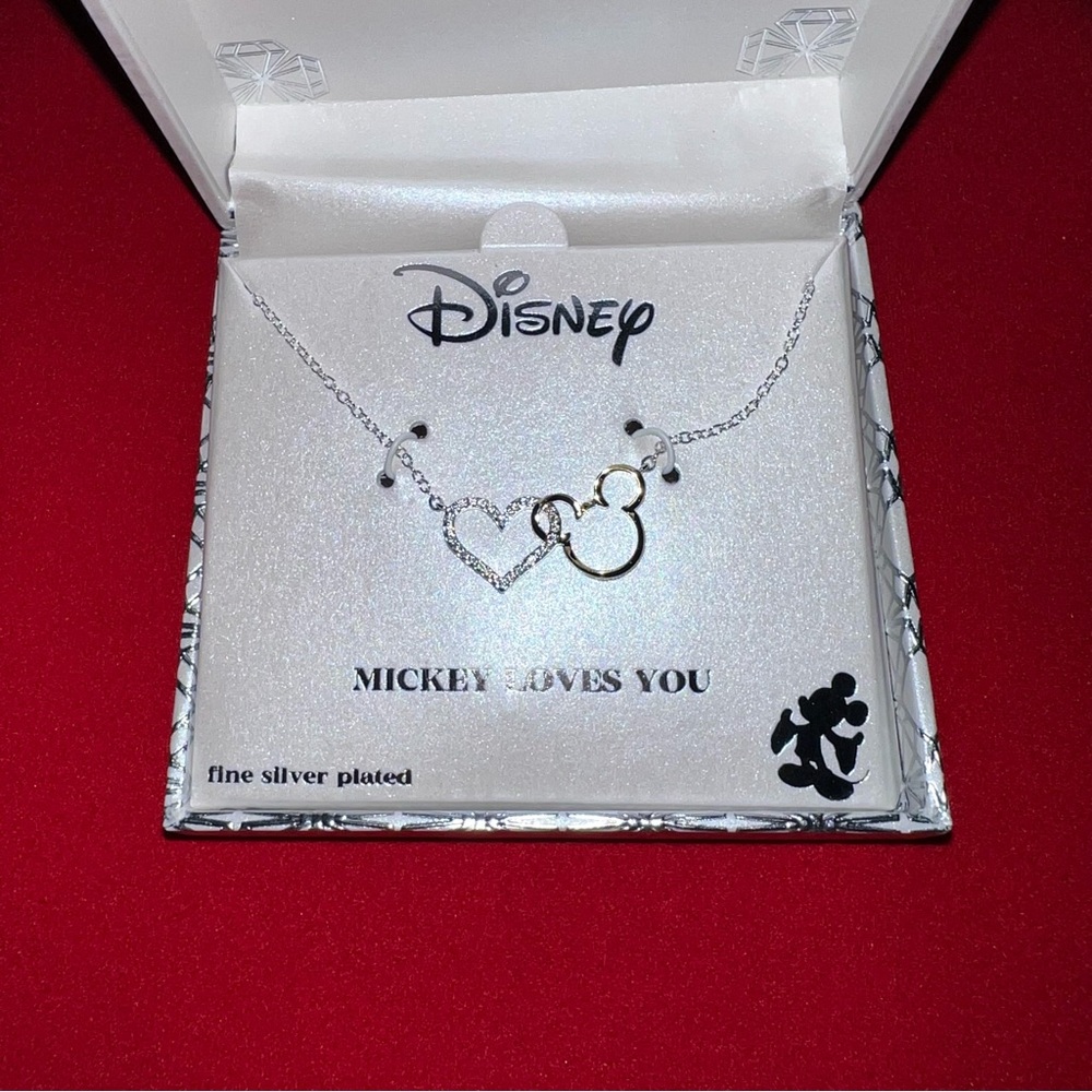 Disney - “Mickey Loves You ” Necklace (NIB) - Picture 2 of 3